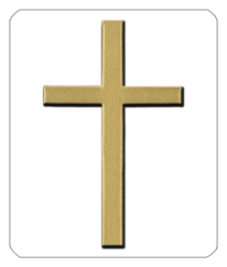 249 DF35 510 WT GD Single Cross White Gold